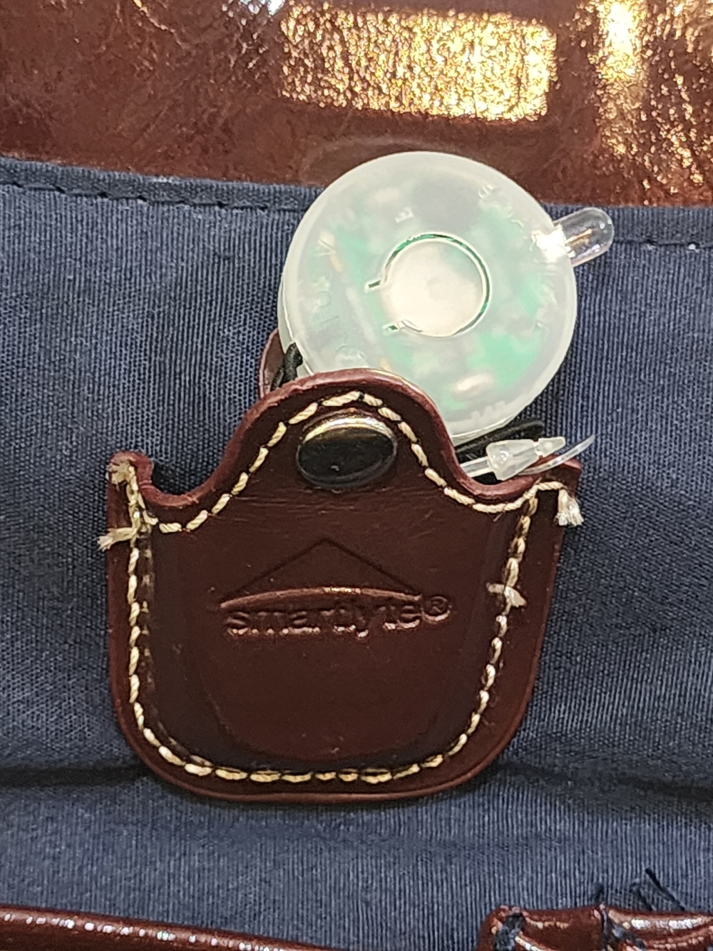 Franco Sarto Patent Leather Satchel in Deep Burgundy - Picture 13 of 14